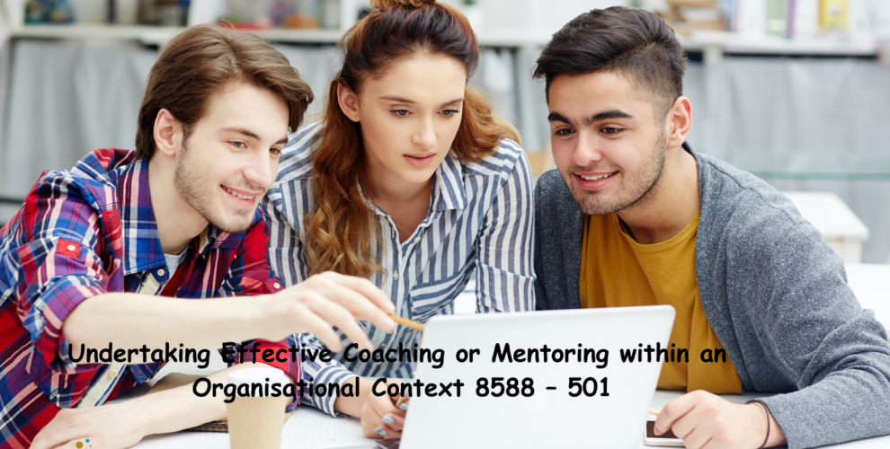 Undertaking Effective Coaching or Mentoring within an Organisational Context 8588 – 501